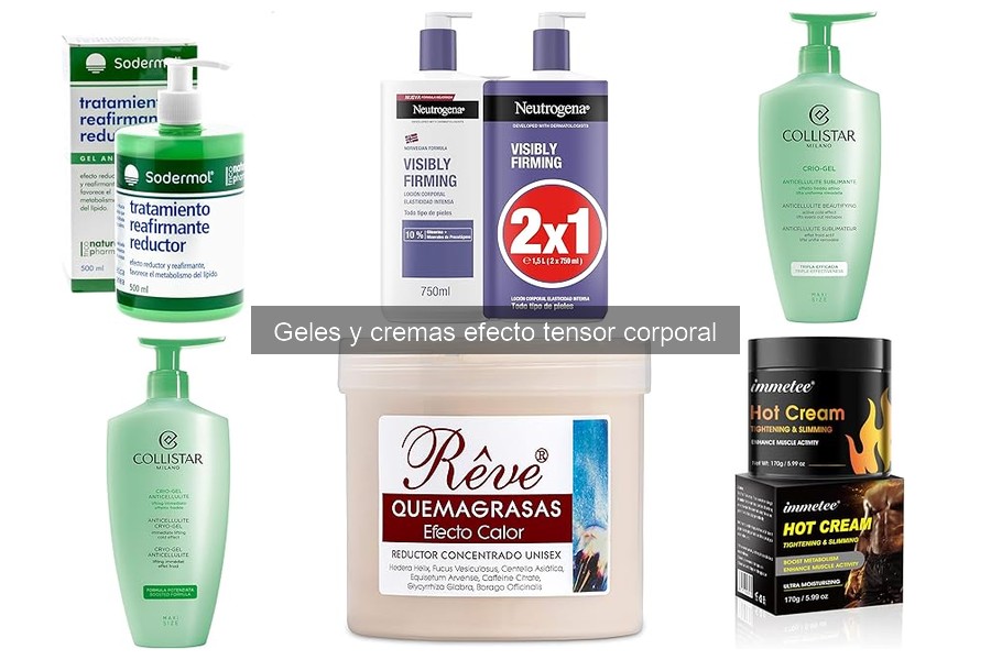 Mejores geles y cremas tensoras para piel flácida