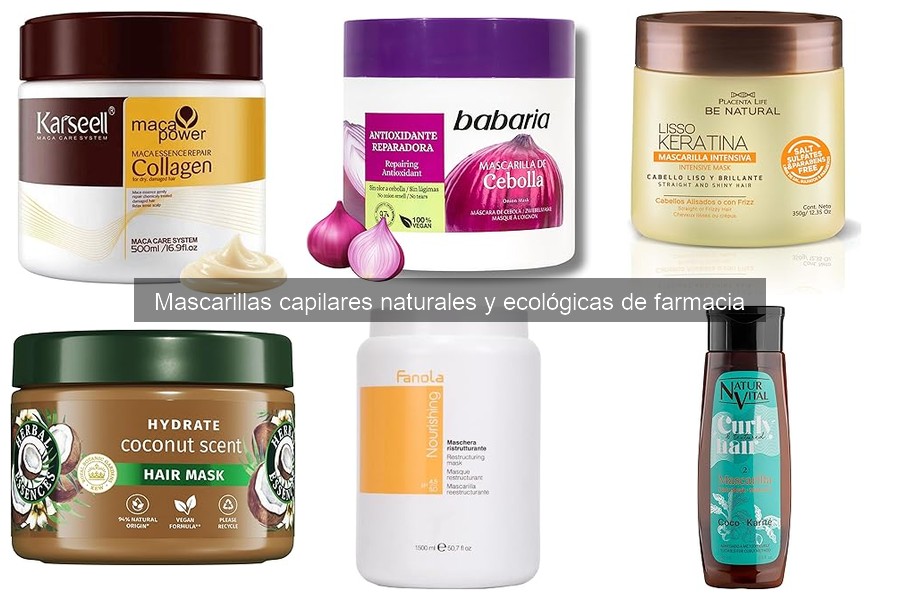 Mejores ingredientes en mascarillas capilares naturales