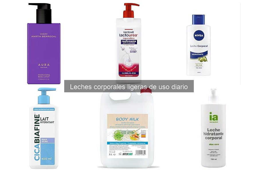 Mejores leches corporales ligeras para piel sensible