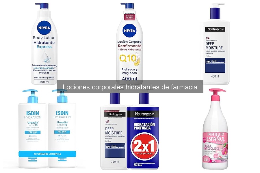 Mejores lociones corporales hidratantes para piel seca