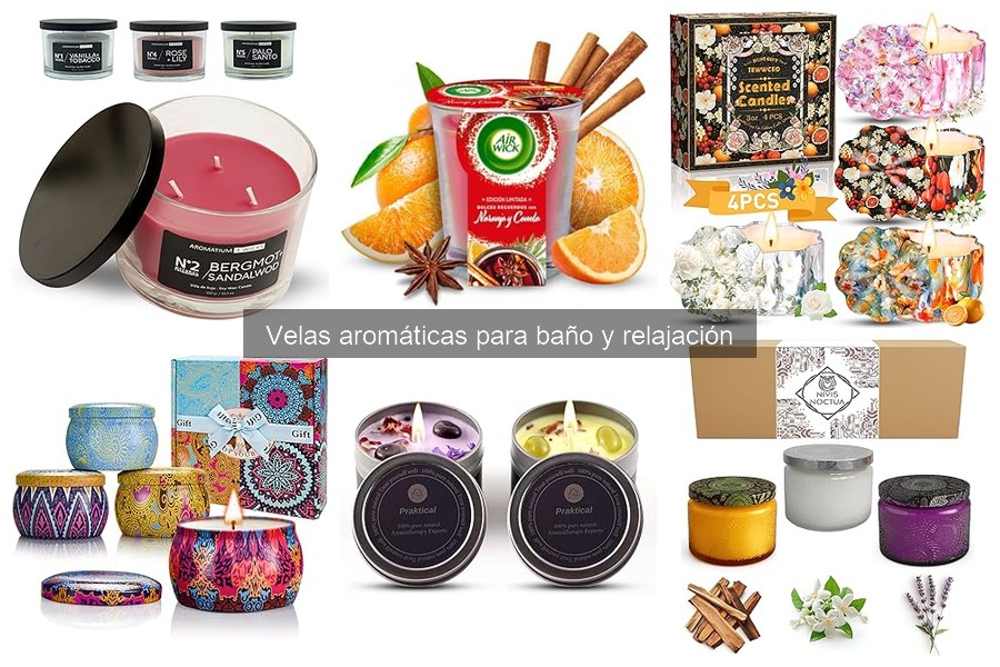 Mejores ofertas y precios en velas aromáticas para baño