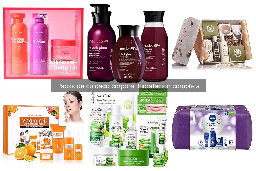Mejores packs de hidratación corporal: comparativa 2023