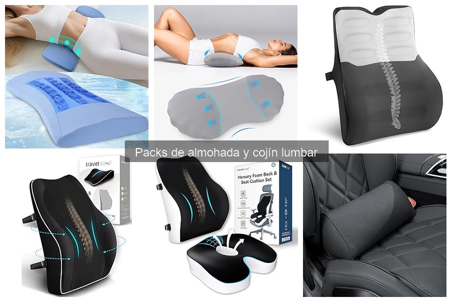 Mejores precios para packs de almohada y cojín lumbar