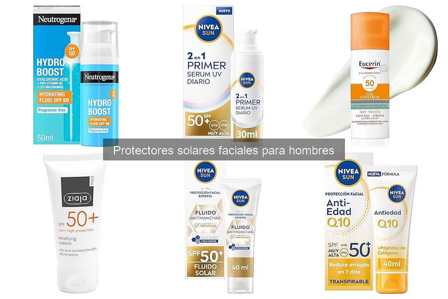Mejores protectores solares faciales para hombres en 2023