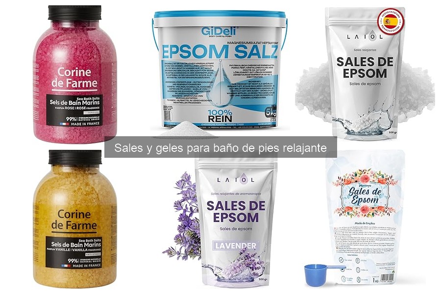 Mejores sales y geles para baño de pies: opiniones de usuarios