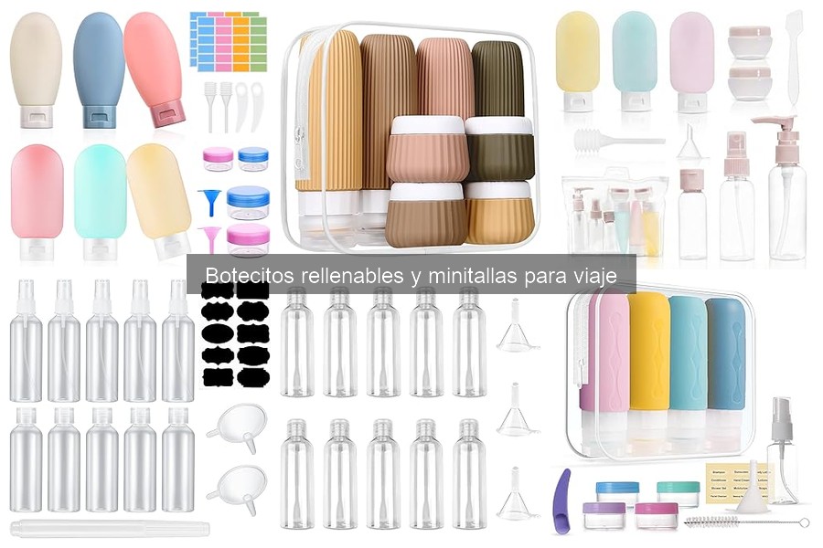 Minitallas recomendadas de higiene personal para viajar