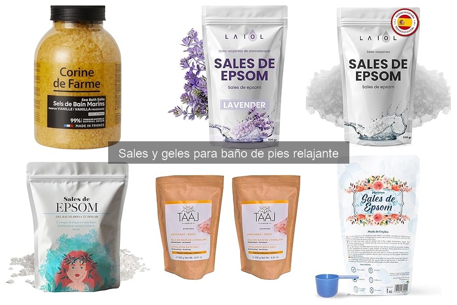 Ofertas y precios de sales y geles para baño de pies