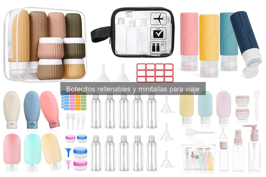 Opciones de Botecitos Rellenables para Viaje: Guía 2023