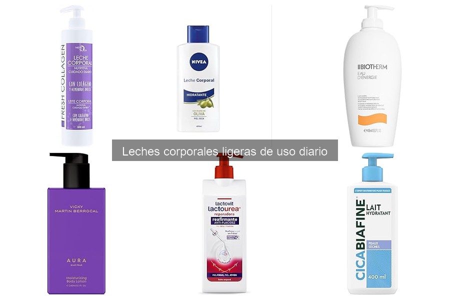 Opiniones sobre leches corporales ligeras de uso diario
