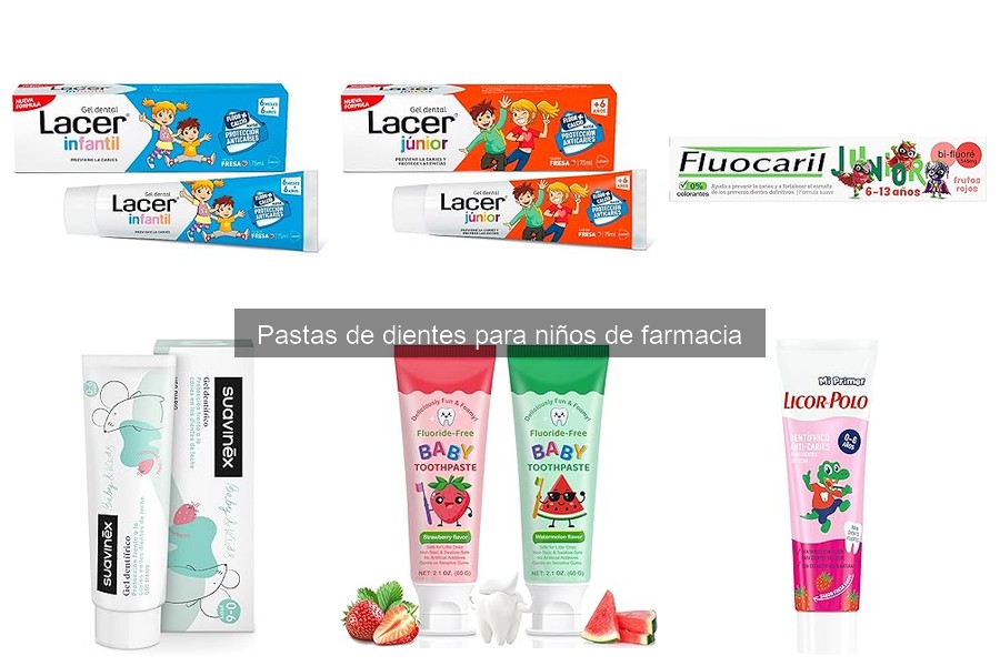** Pastas de dientes con sabor para niños: ¡cepillado divertido!