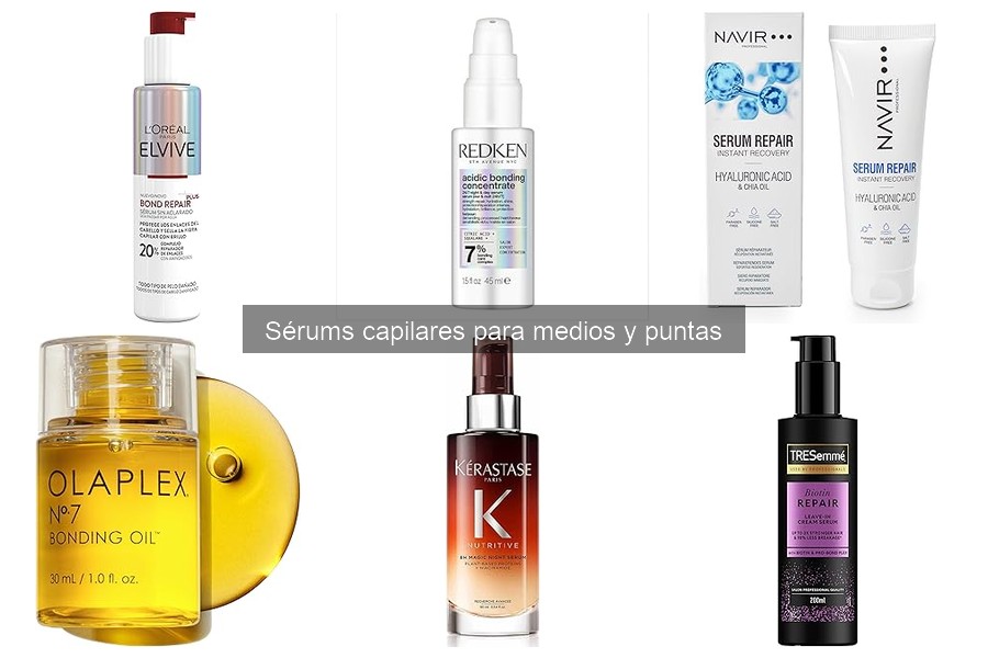Precio medio de sérums capilares para puntas y medios