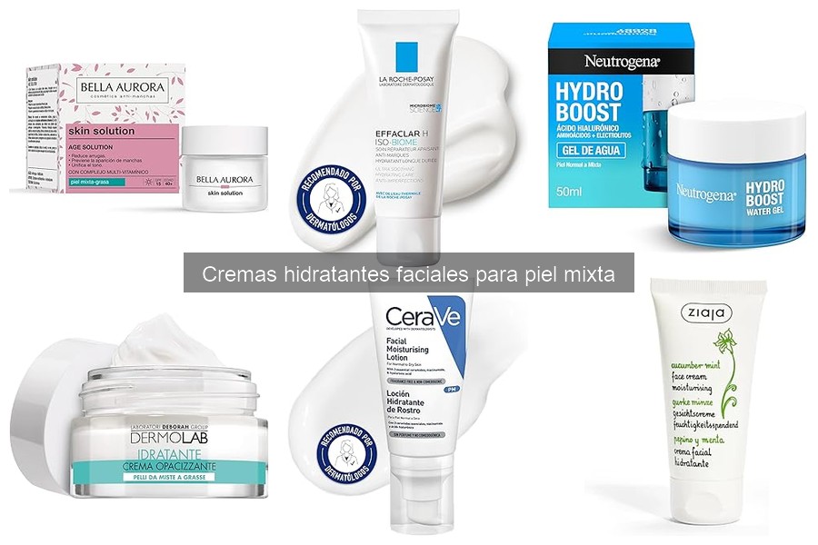 Precio promedio de cremas hidratantes para piel mixta