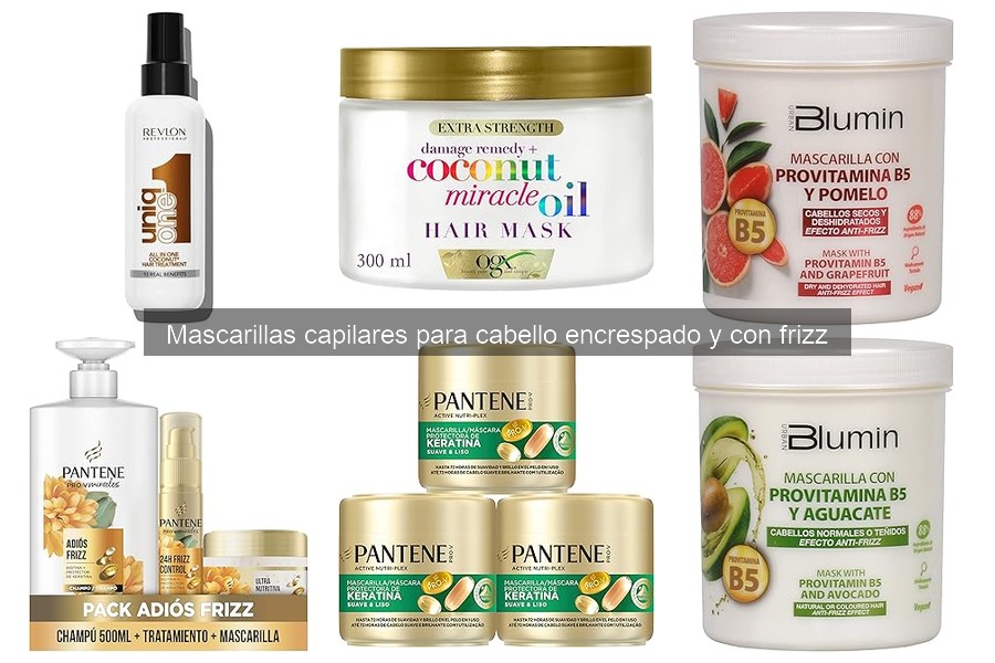 Precios de mascarillas capilares para cabello encrespado