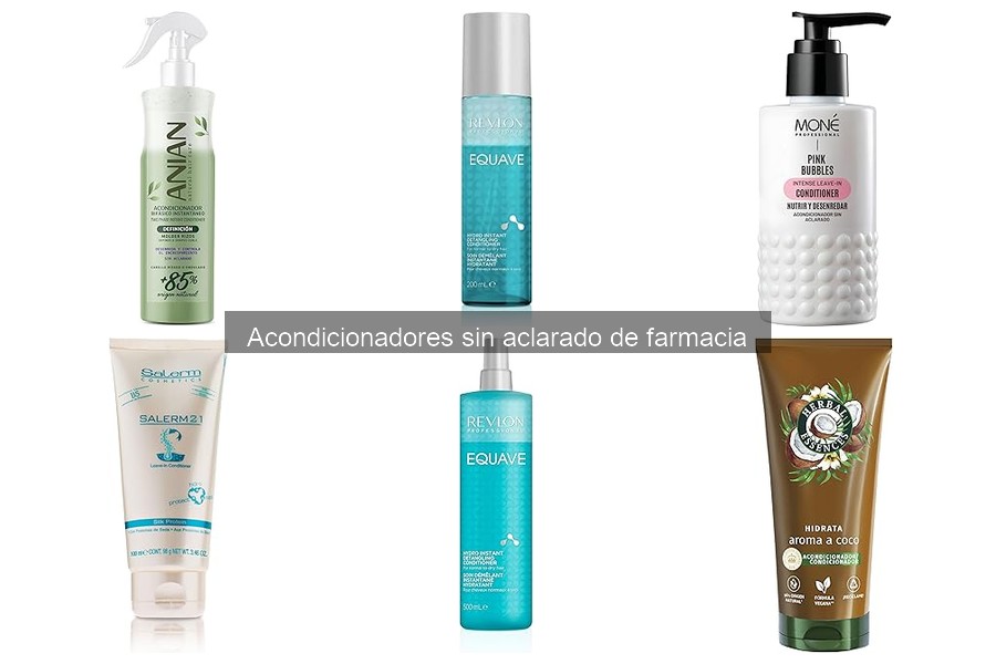 Precios promedio de acondicionadores sin aclarado en farmacia