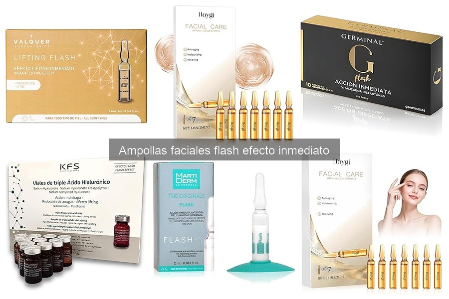 Problemas comunes al usar ampollas faciales flash