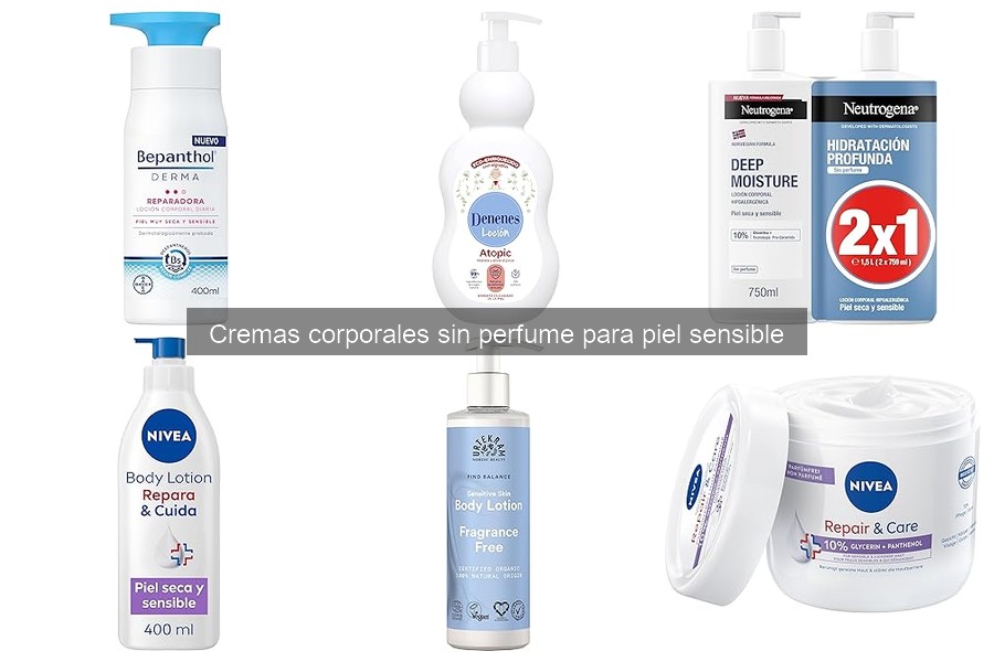 Problemas comunes al usar cremas corporales sin perfume