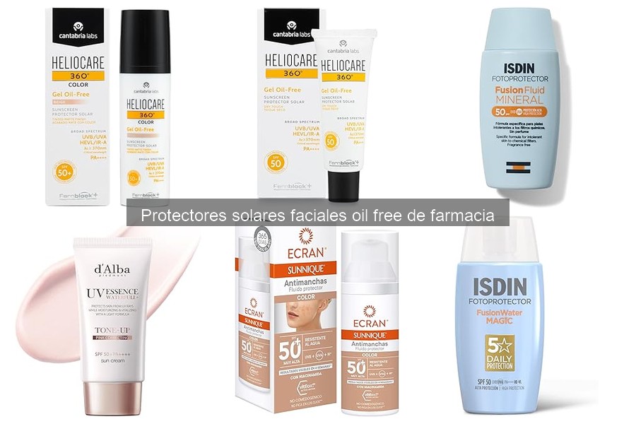 Problemas comunes al usar protectores solares oil free