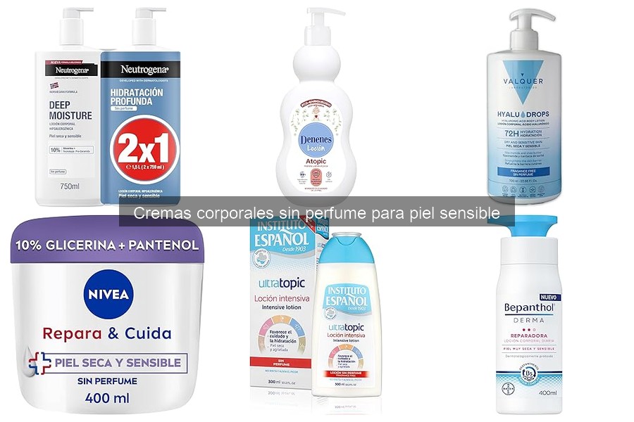 ¿Qué son las cremas corporales sin perfume para piel sensible?