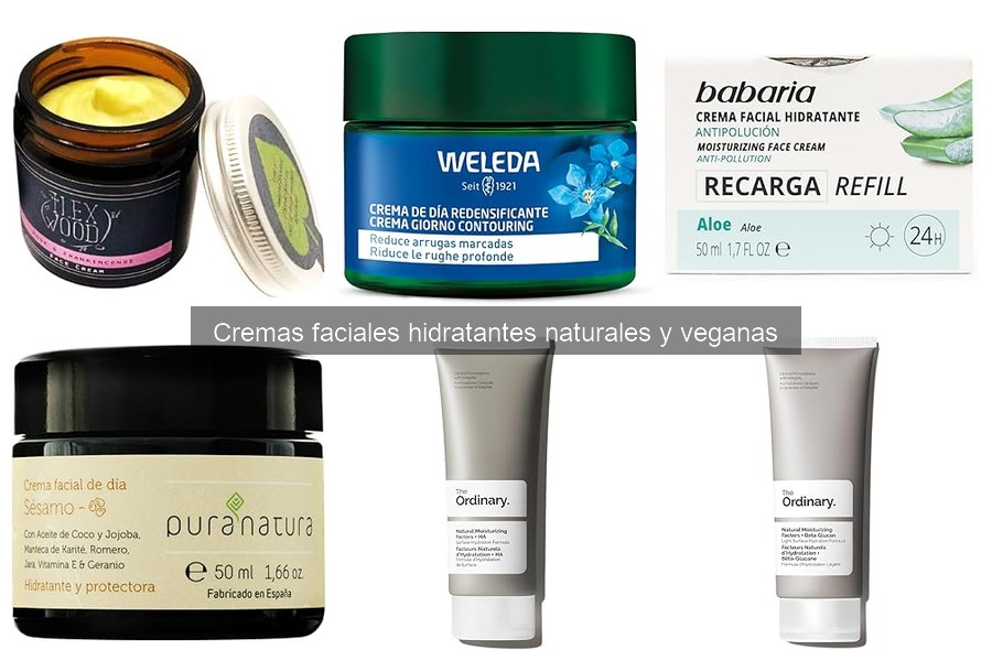 ¿Qué son las cremas faciales hidratantes naturales y veganas?
