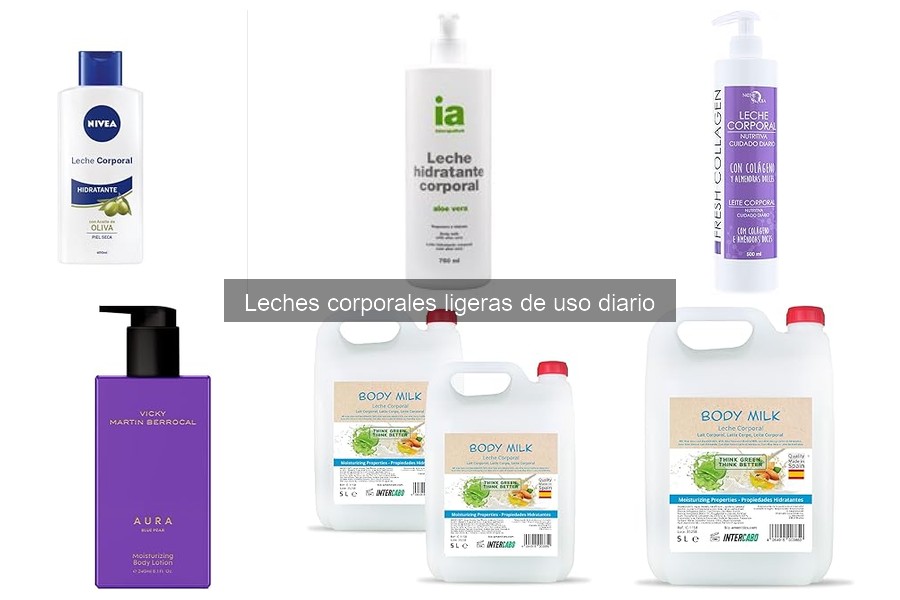 ¿Qué son las leches corporales ligeras? Guía y características