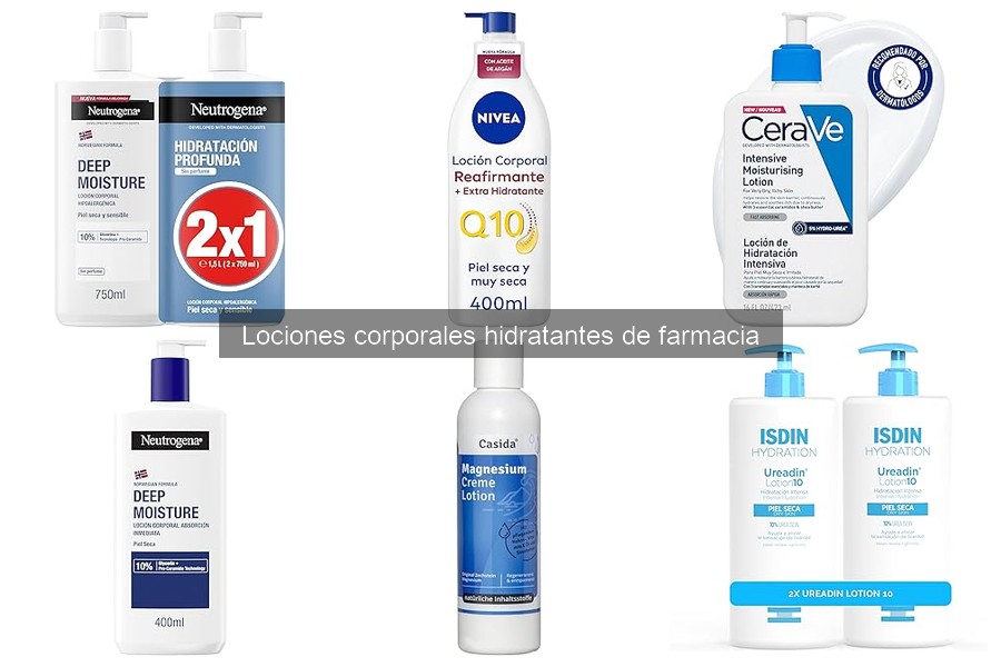 ¿Qué son las lociones corporales hidratantes de farmacia?