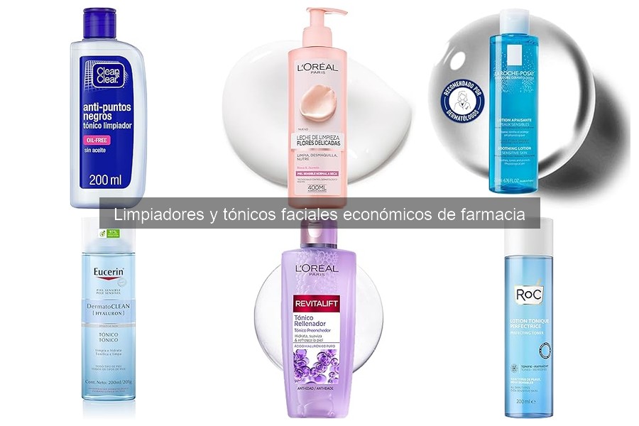Qué son los limpiadores y tónicos faciales económicos de farmacia