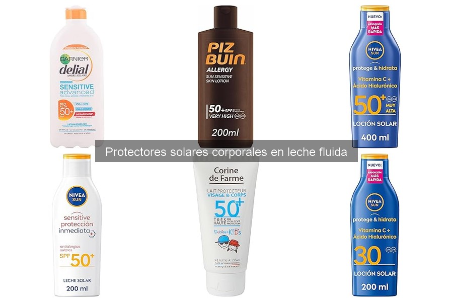 ¿Qué son los protectores solares en leche fluida?