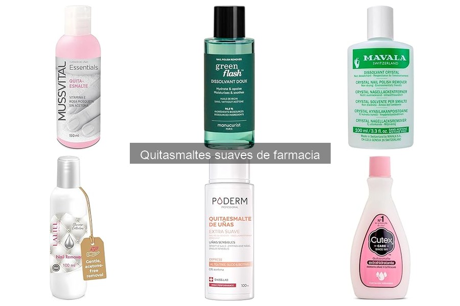 ¿Qué son los quitasmaltes suaves de farmacia?