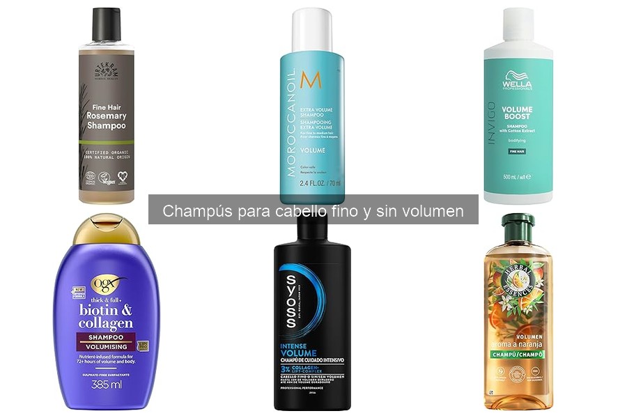 ¿Son efectivos los champús voluminizadores para cabello fino?