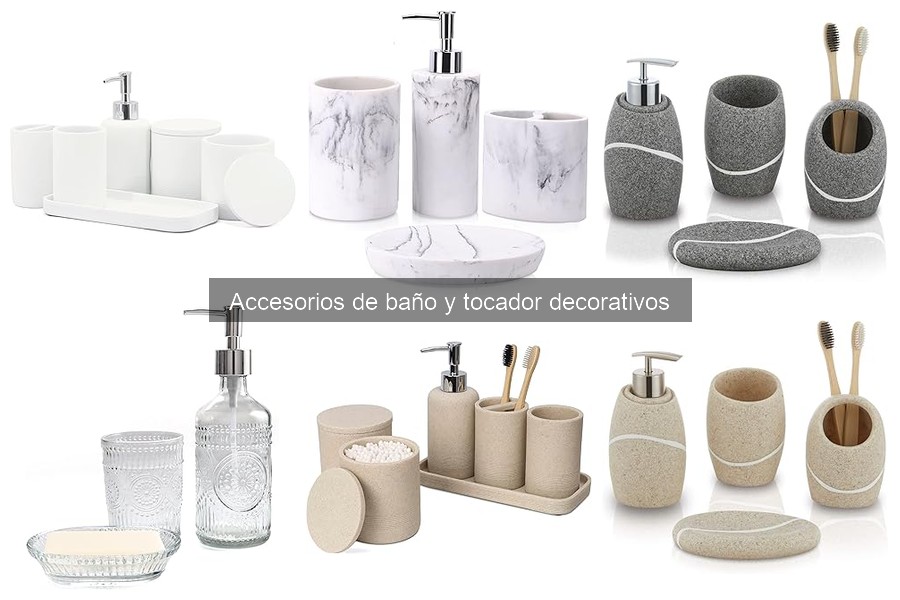 Tipos de Accesorios de Baño y Tocador Decorativos