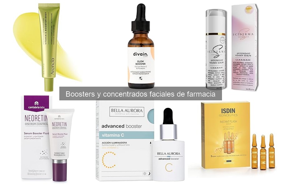 Tipos de boosters faciales y sus beneficios