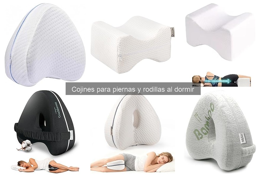Tipos de cojines para piernas y rodillas al dormir