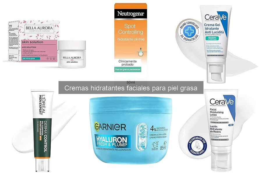 Tipos de cremas hidratantes para piel grasa: Guía completa
