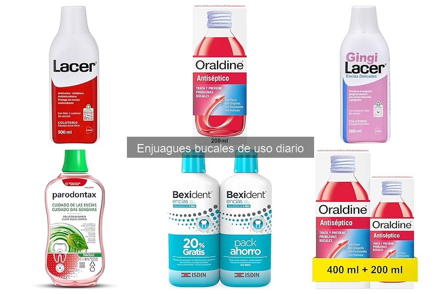 Tipos de enjuagues bucales: guía para elegir el mejor