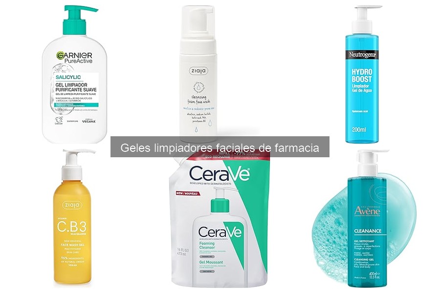 Tipos de geles limpiadores faciales de farmacia: guía esencial