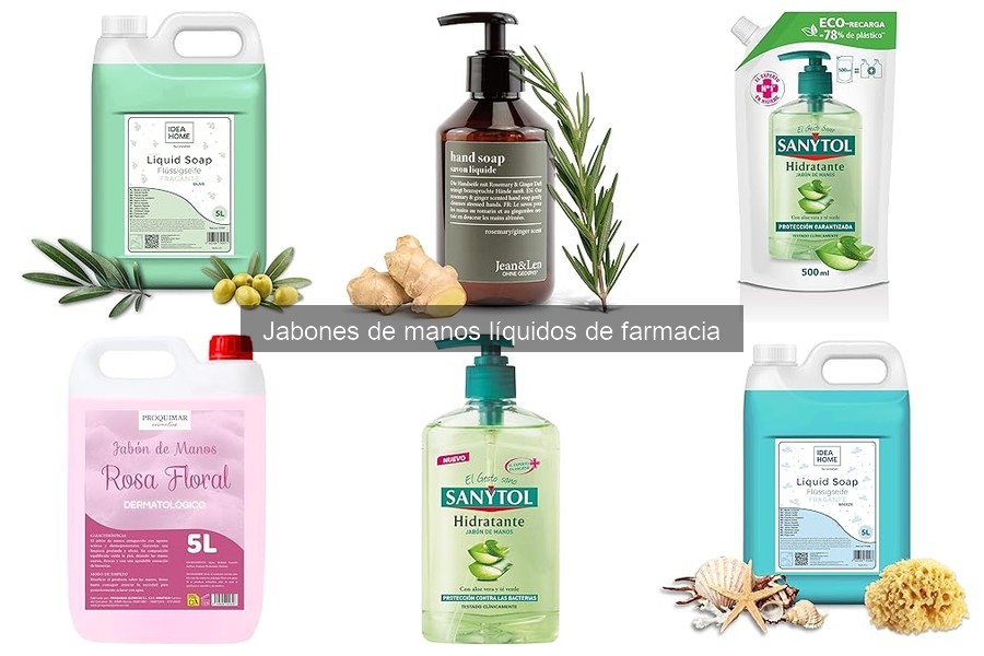 Tipos de jabones líquidos de manos en farmacia: guía completa