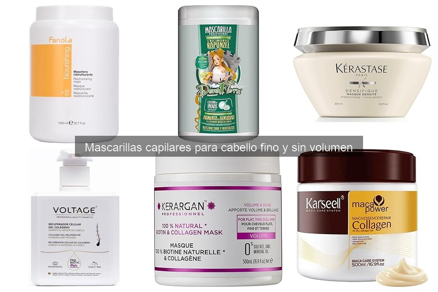 Tipos de mascarillas capilares para cabello fino y sin volumen