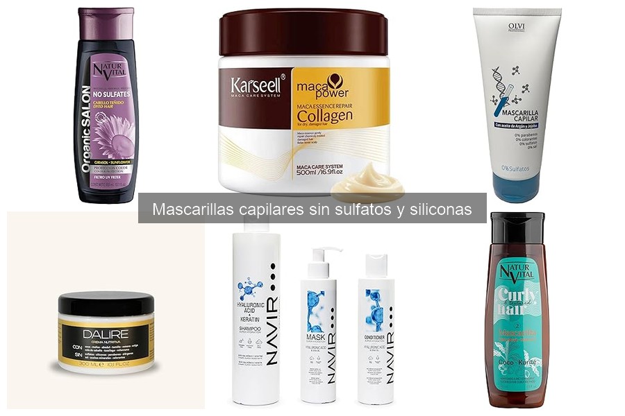 Tipos de mascarillas capilares sin sulfatos y siliconas